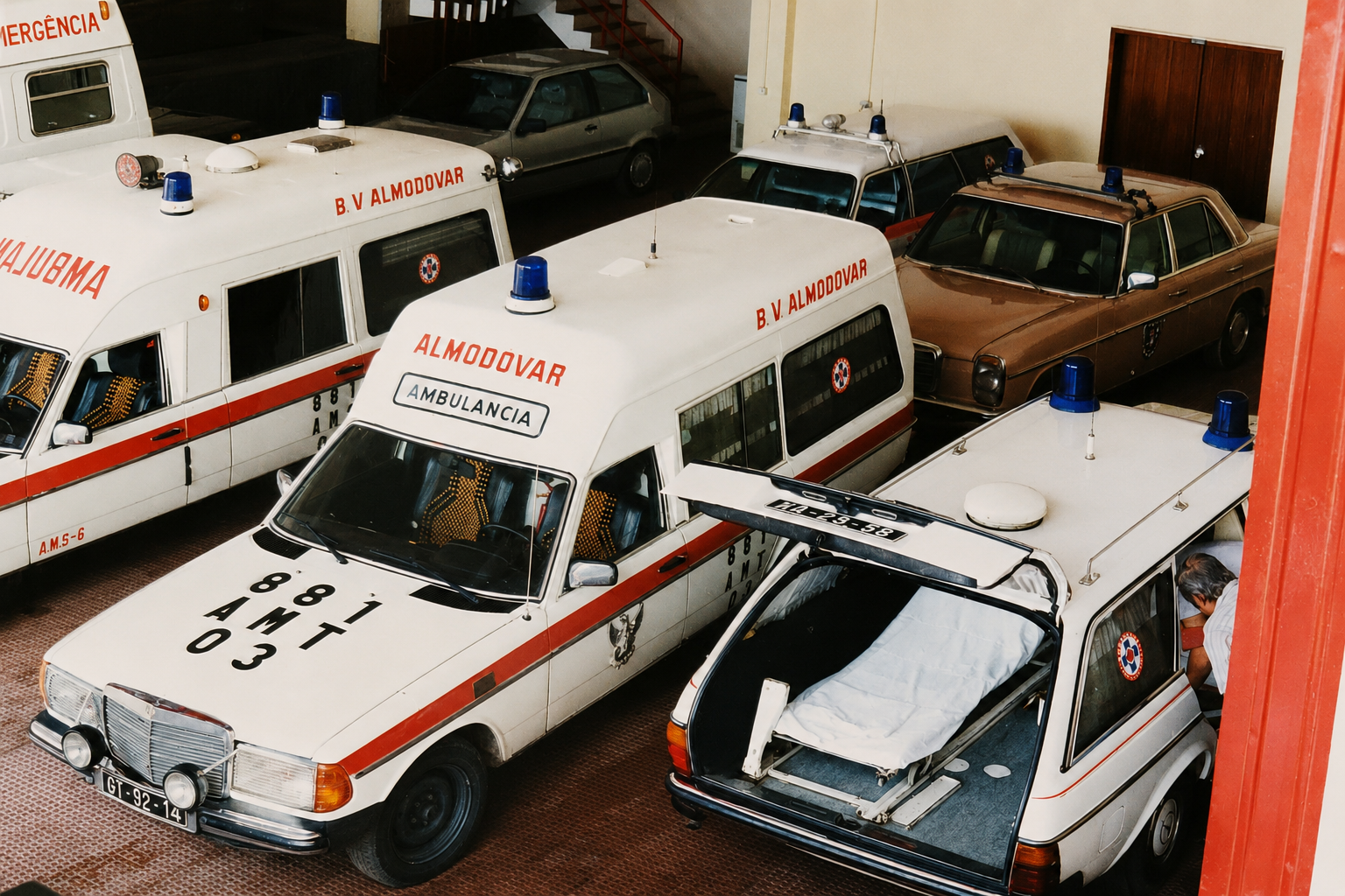 Antigos ve&iacute;culos dos Bombeiros Volunt&aacute;rios de Almod&ocirc;var